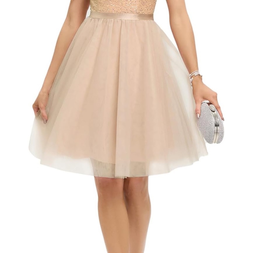 Elegant Cream Tulle Dress